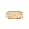 Personalised Spinning Ring 18ct Gold Plate