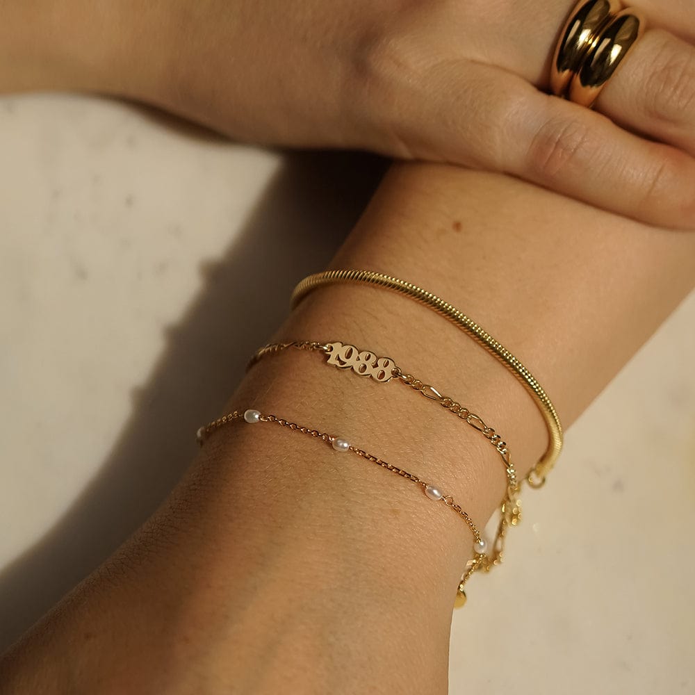 Personalised Year Bracelet 18ct Gold Plate (Taylor's Version)