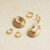 Polly Sayer Bold Ear Look 18ct Gold Plate