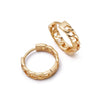 Polly Sayer Chain Hoop Earrings 18ct Gold Plate