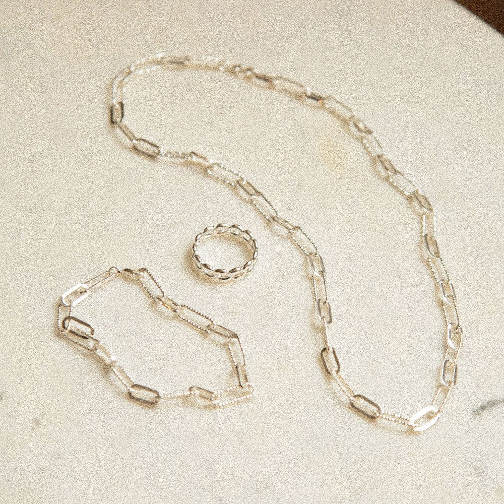 Polly Sayer Chain Look Silver Plate