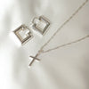 Polly Sayer Cross Necklace Sterling Silver