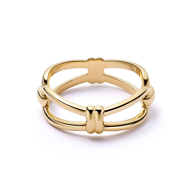 Polly Sayer Knot Band Ring 18ct Gold Plate recommended