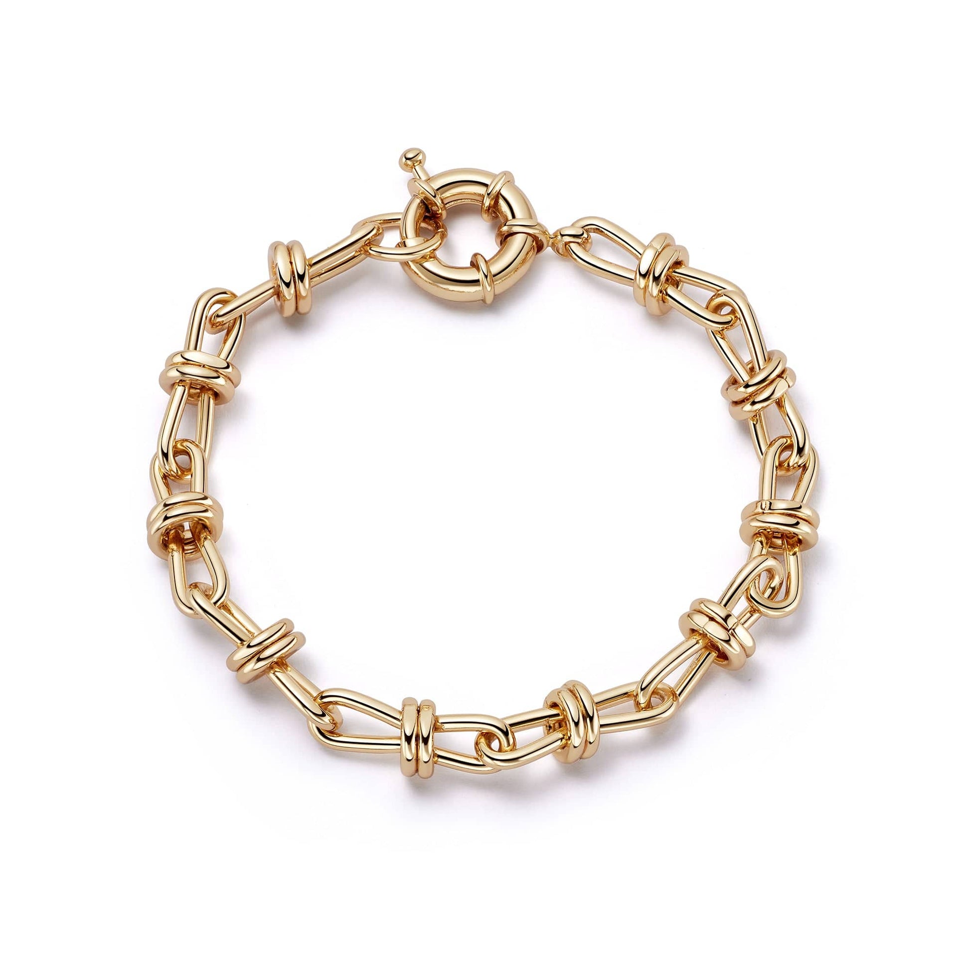 Polly Sayer Knot Chain Bracelet 18ct Gold Plate