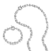 Polly Sayer Knot Chain Layering Set Silver Plate