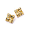 Polly Sayer Oversized Lattice Stud Earrings 18ct Gold Plate