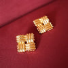 Polly Sayer Oversized Lattice Stud Earrings 18ct Gold Plate