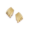 Polly Sayer Oversized Wave Stud Earrings 18ct Gold Plate