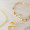 Polly Sayer Paperclip Chain Bracelet 18ct Gold Plate