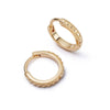 Polly Sayer Ridge Huggie Hoop Earrings 18ct Gold Plate