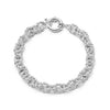 Polly Sayer Vintage Rope Chain Bracelet Silver Plate