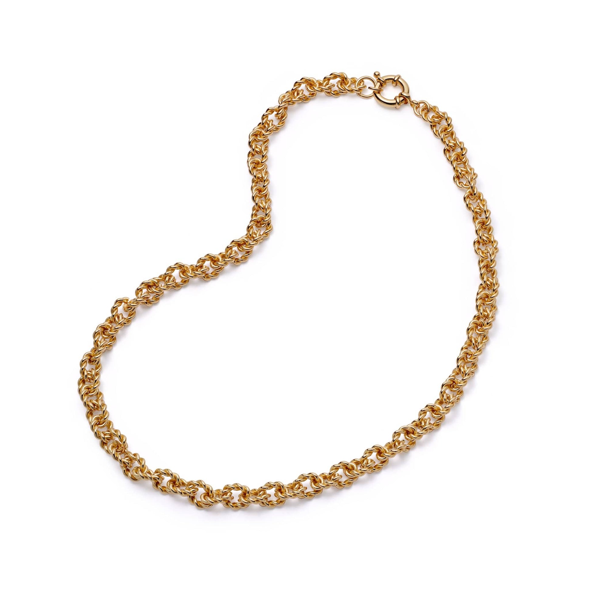 Polly Sayer Vintage Rope Chain Necklace 18ct Gold Plate