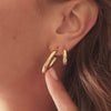 Maxi Bold Hoop Earrings 18ct Gold Plate