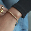 Shrimps Twist Chain Bracelet 18ct Gold Plate