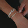 Polly Sayer Fine Chain Bracelet Silver Plate