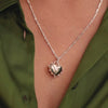 Shrimps Chubby Heart Necklace Sterling Silver