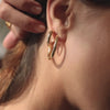 Mini Bold Hoop Earrings 18ct Gold Plate