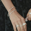 Shrimps Twist Chain Bracelet Sterling Silver