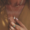 Baroque Pearl Shell Necklace 18ct Gold Plate