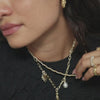 Shrimps Twist Chain Necklace 18ct Gold Plate