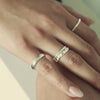 Dainty Ridged Stacking Ring Sterling Silver