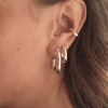 Maxi Bold Hoop Earrings Sterling Silver