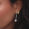 Organic Mini Hoop Earrings 18ct Gold Plate