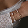 Daisy Bow Bracelet 18ct Gold Plate