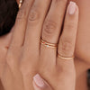 Protection and Harmony Ring Stack 18ct Gold Plate