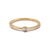 Rainbow Moonstone Healing Stone Ring 18ct Gold Plate