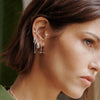 Rope And Chain Drop Earrings Sterling Silver