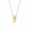 Rose Flower Necklace 18Ct Gold Plate