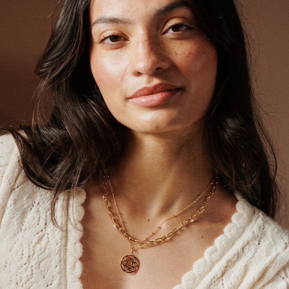 Sacral Chakra Necklace 18ct Gold Plate