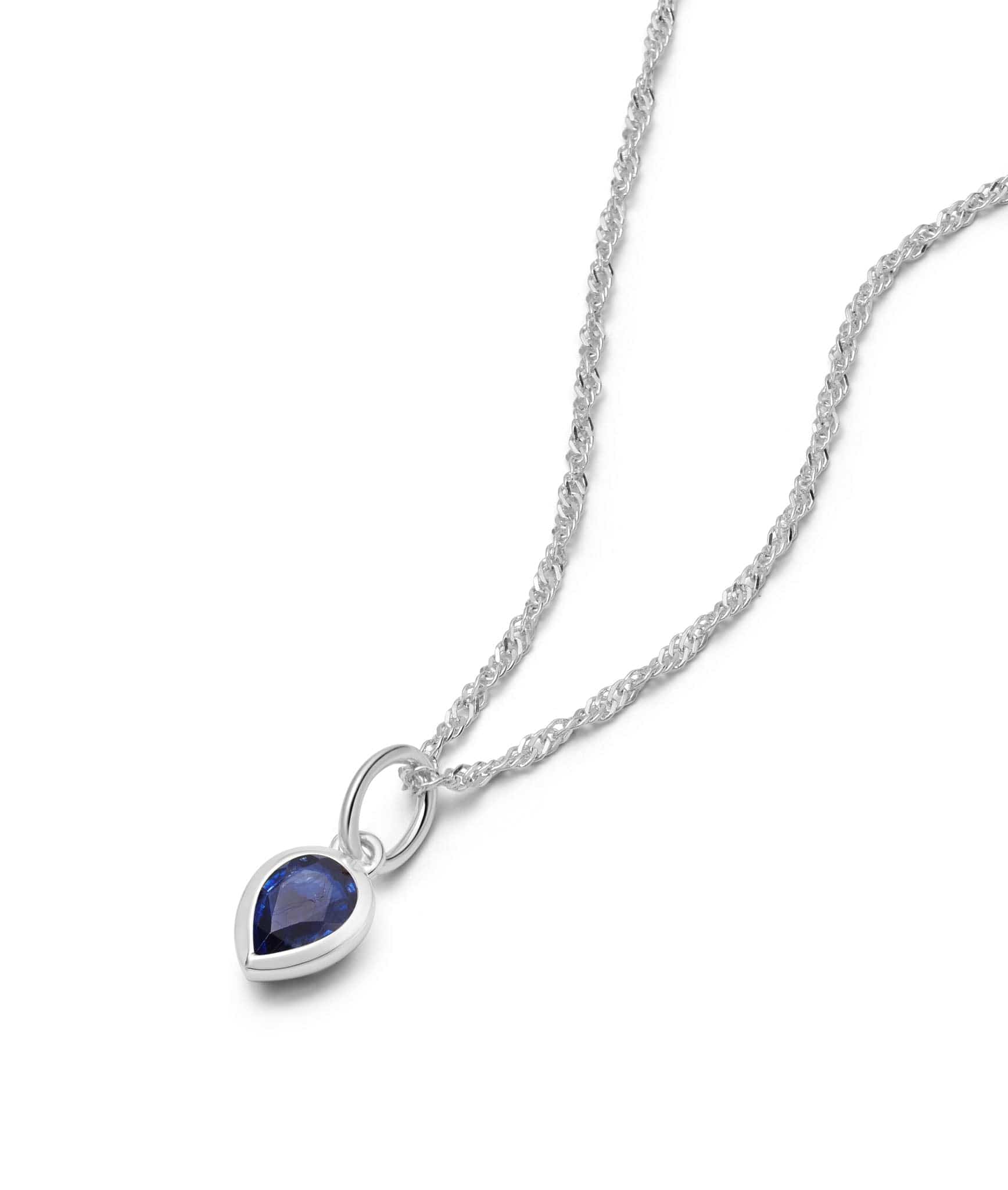 Lovely outlets Pendant Of Blue Sapphire- 925 Sterling Silver Pendant Of Blue Sapphire- 6*4 MM Blue Sapphire Gemstone Pendant- September Birthstone