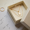 Seed Pearl Chain Necklace 18ct Gold Plate