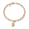 Shrimps Acorn Charm Bracelet 18ct Gold Plate