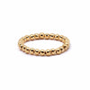 Shrimps Beaded Ring 18ct Gold Plate