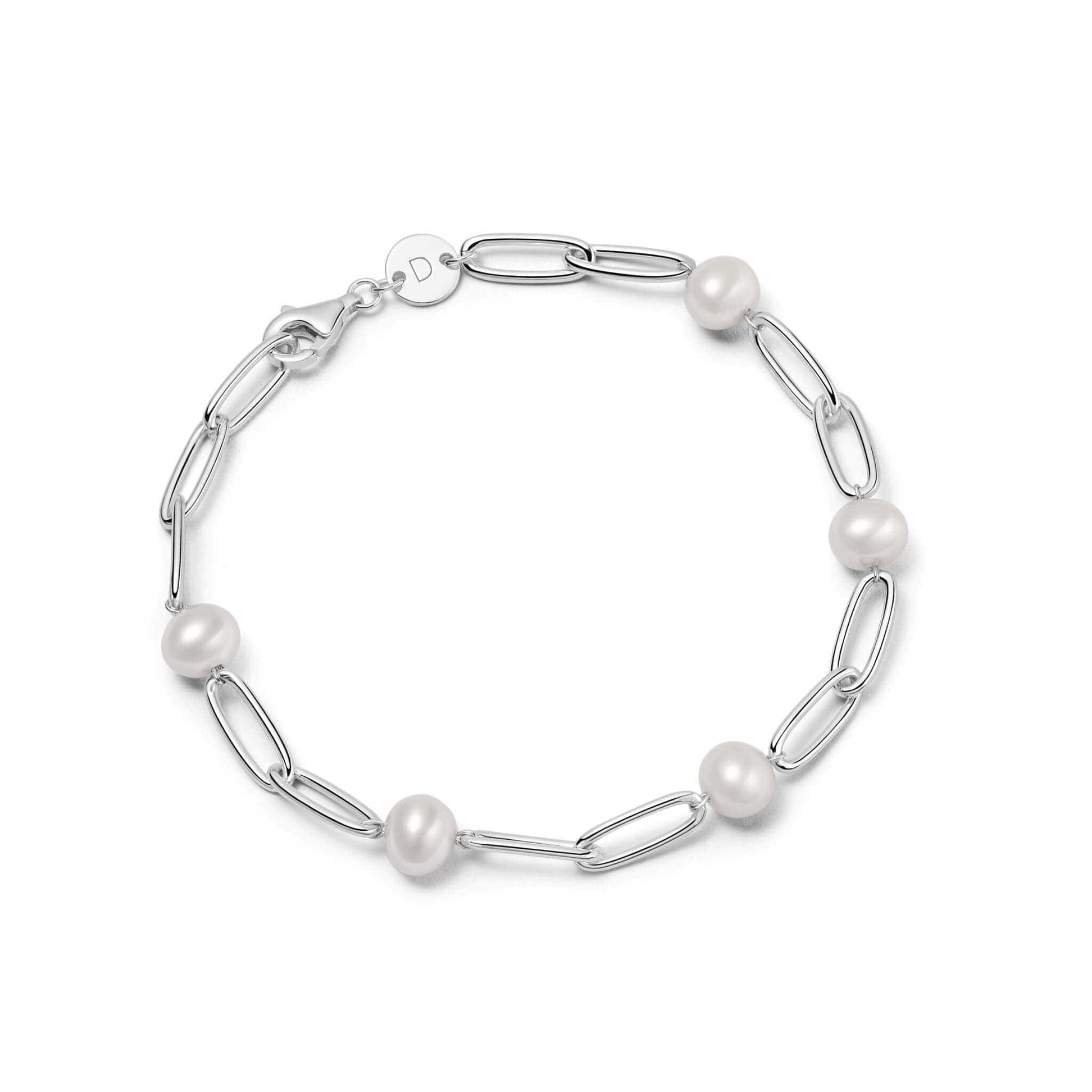 Shrimps Chunky Pearl Bracelet Sterling Silver