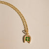 Shrimps Clover Charm Necklace 18ct Gold Plate