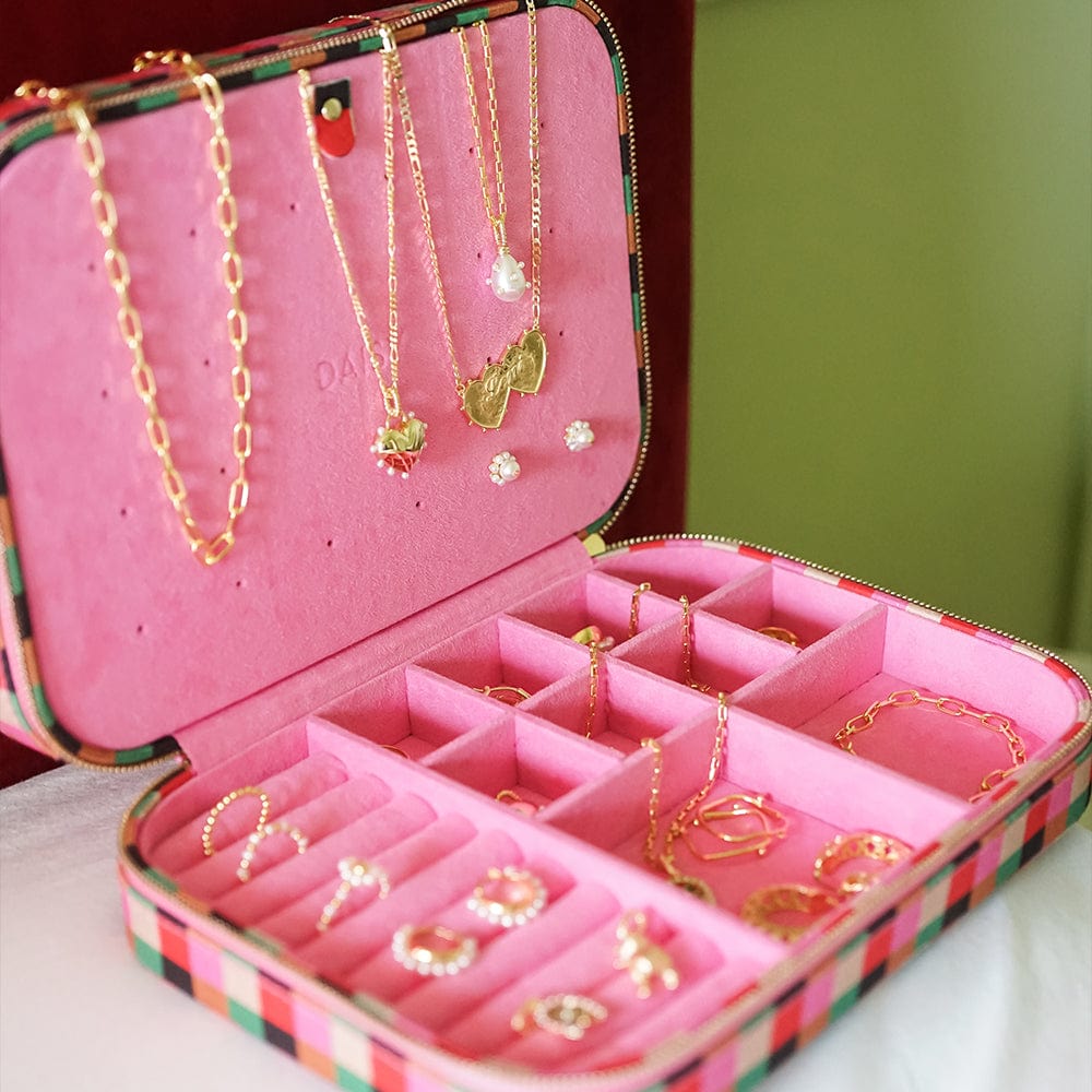 Shrimps Large Pink Jewellery Case