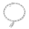 Shrimps Teddy Bear Charm Bracelet Sterling Silver