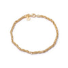 Shrimps Twist Chain Bracelet 18ct Gold Plate