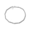 Shrimps Twist Chain Bracelet Sterling Silver