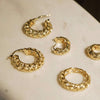 Shrimps Woven Earring Stack 18ct Gold Plate