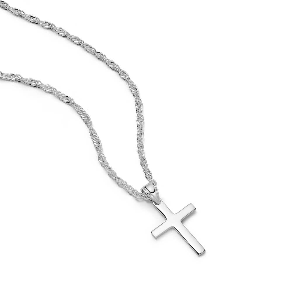 Polly Sayer Cross Necklace Sterling Silver