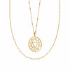 Solar Plexus Necklace Layering Set 18ct Gold Plate