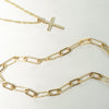 Polly Sayer Paperclip Chain Necklace 18ct Gold Plate