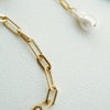 Polly Sayer Paperclip Chain Necklace 18ct Gold Plate