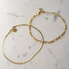 Extra Fine Bracelet Stack 18ct Gold Plate