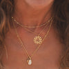 Solar Plexus Necklace Layering Set 18ct Gold Plate